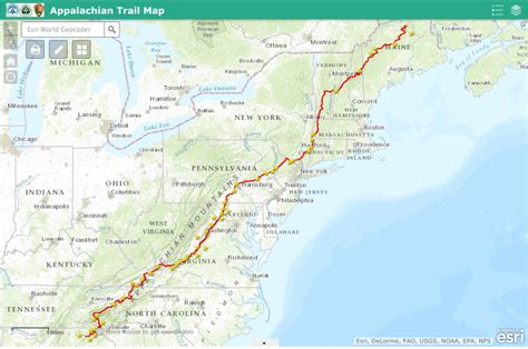 Printable Appalachian Trail Map