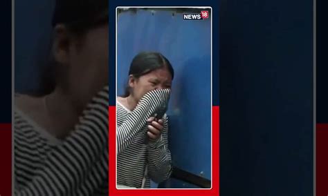 Kathmandu, Nepal: A Girl Takes Shelter Behind A Shop, As Police Use ...