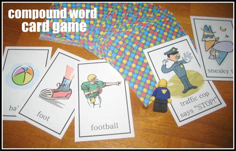 Relentlessly Fun, Deceptively Educational: Compound Word Card Game