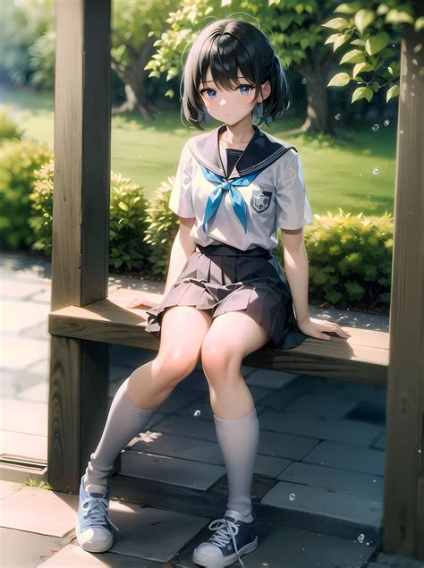 Anime School Girl by GalahadArtworks on DeviantArt