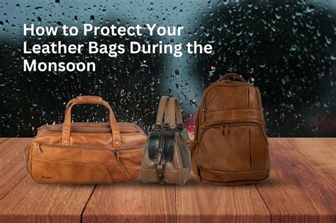 How to Protect Your Leather Bags During the Monsoon – HAANS