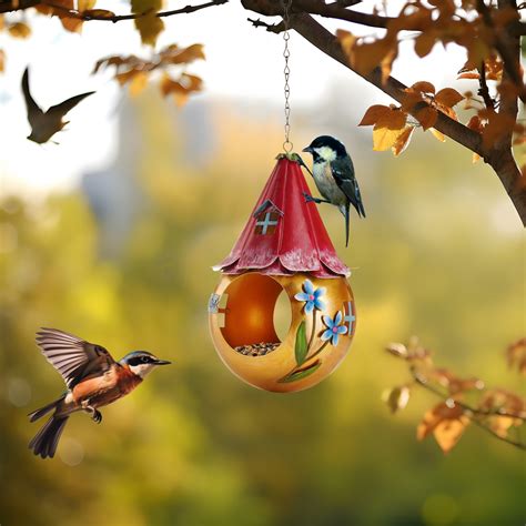 Lighted Solar Powered Bird Feeder Solar Lighted Outdoor Pedestal Bird