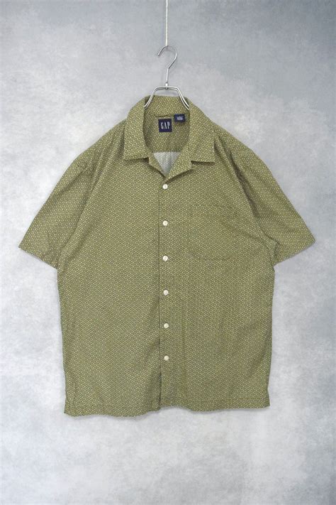 old " gap " cotton open collar shirt / size m | " YEAH " used clothing ...