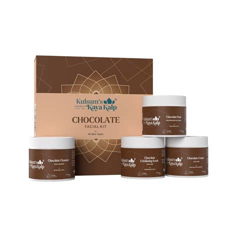 Kulsum's Kaya Kalp Herbals Chocolate Facial kit For Women & Men,All Sk ...