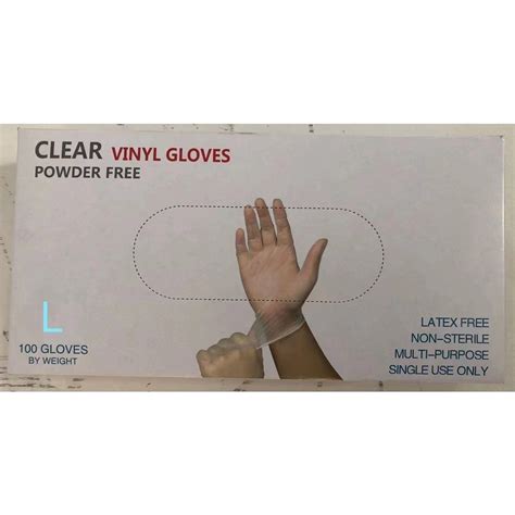 100PCS Vinyl/Nitrile gloves Blend Food Grade Gloves Disposable Gloves ...