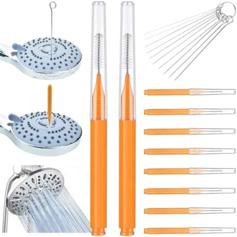 Shower Head Cleaning Brushes, Shower Head Nozzle Clog Remove Pins Picks ...