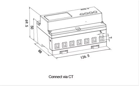 CE Approved Three Phase Electronic Energy Meter RS485 Modbus For EV ...