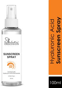 Skin Obsession Sunscreen - SPF 50 PA++++ Hyaluronic Sunscreen Spray ...