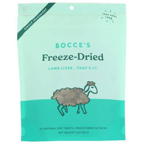 Bocces Bakery KHRM02300285 3 oz Lamb Liver Freeze Dried Dog Treats ...