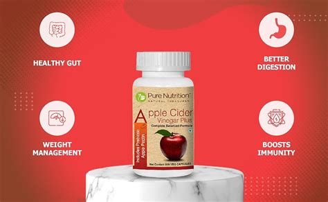 Pure Nutrition Apple Cider Vinegar with Wheat Grass & Spirulina for ...