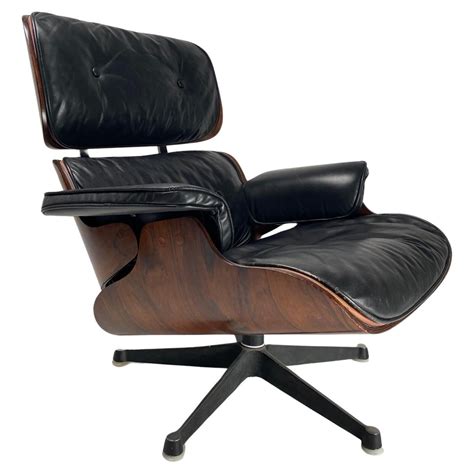 Classic Charles Eames Herman Miller Lounge Chair 1970's Cognac Brown ...