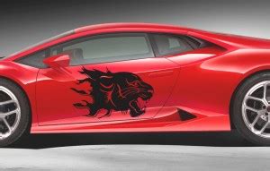 KC Home Decoration 42 cm Kota Creations Car Decorative Lion Face Decal ...