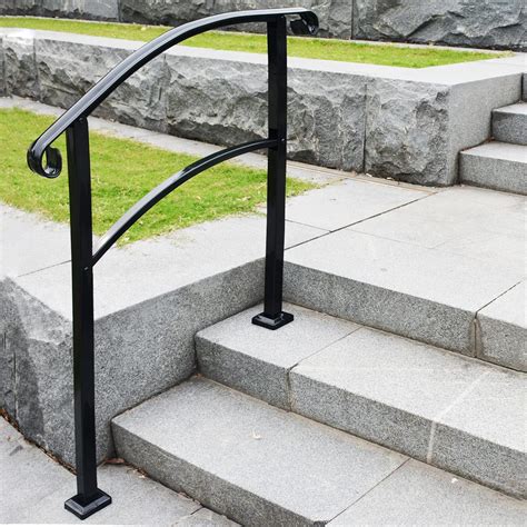 Buy Handrails for Outdoor Steps,3-Step Adjustable Handrail Stair ...