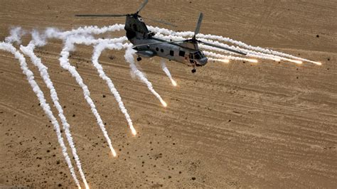Military Boeing Vertol CH-46 Sea Knight HD Wallpaper by Adam M. Bennett