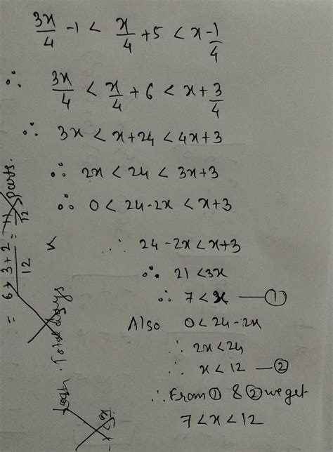 Find the values of x, which satisfy the inequation. - Brainly.in