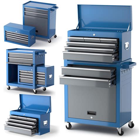 Buy AIRAJLarge 8 Drawers Tool Chest with Wheels,Pushable Rolling Tool ...