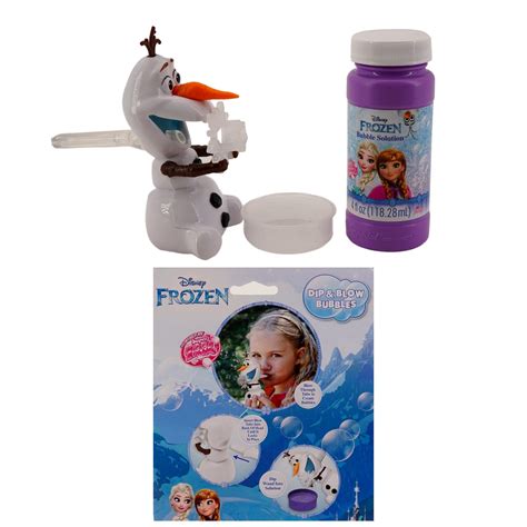 Buy Imperial Toy Dip and Blow Bubbles (Disney Frozen) Olaf Bubble Wand ...