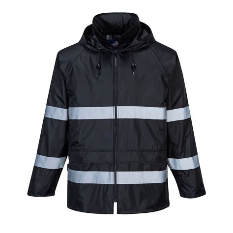 Portwest Classic Iona Rain Jacket- Black For Sale - D.E. Gemmill