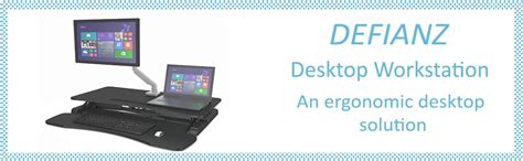 Defianz Sit-Stand Desktop Workstation : Amazon.in: Home & Kitchen