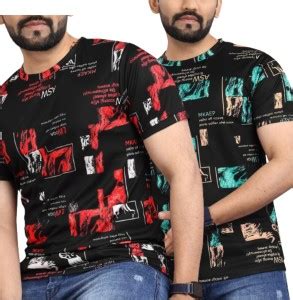 sti Printed Men Round Neck Multicolor T-Shirt - Buy sti Printed Men ...