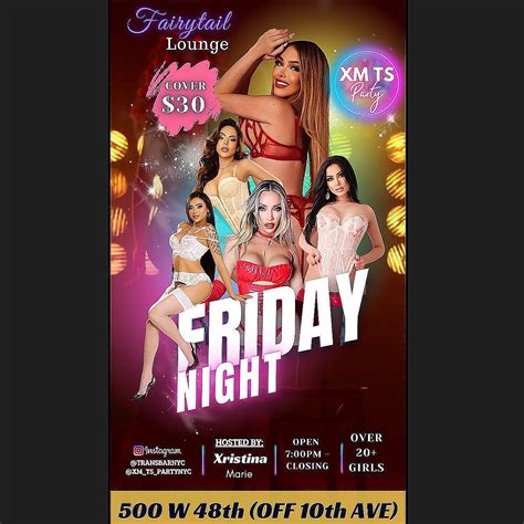 XM TS PARTY | 🔥 Monday Night at Fairytail NYC! 🔥 Join us for the ...