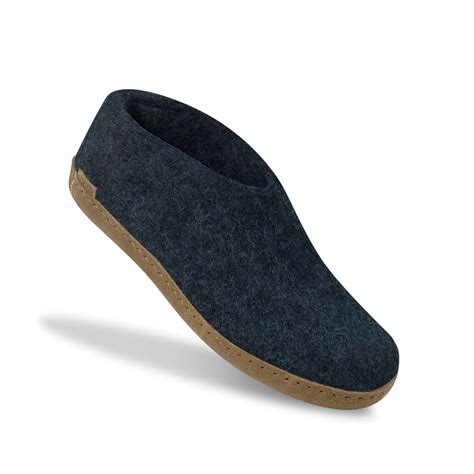 Shoe with leather sole - Denim – glerups.com