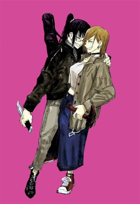 Jujutsu Kaisen: Maki Zenin and Nobara Kugisaki art  