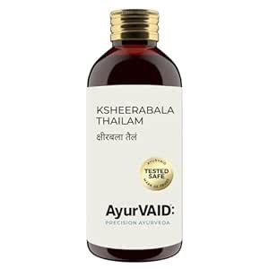 Buy AyurVAID Ksheerabala Thailam 200 ml | First & Only TESTED SAFE for ...