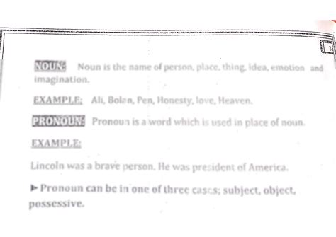 SOLUTION: Define noun and pronoun - Studypool