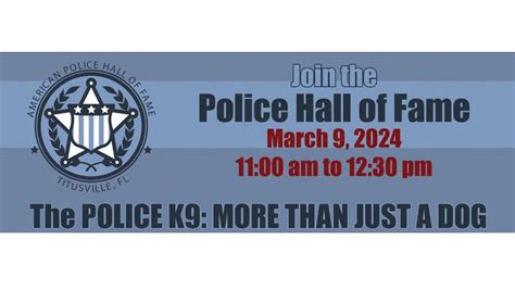 The Police K-9, More Than Just A Dog, American Police Hall of Fame ...