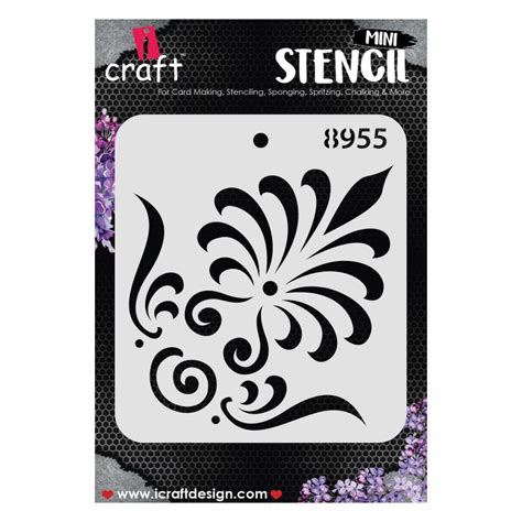 iCraft Mini Stencils - 4 x 4" - 8955| Art Lounge