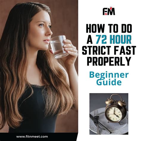 How to do a 72 Hour Strict Fast Properly - FitnMeet