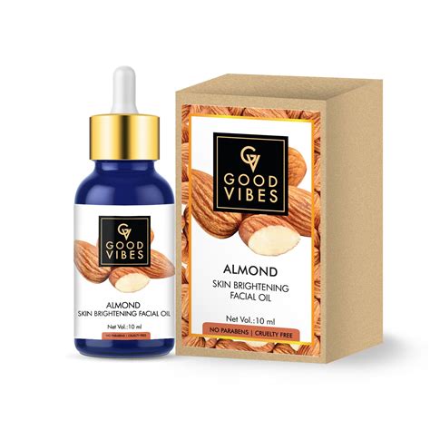Buy Good Vibes Skin Brightening Facial Oil - Almond (10 ml)