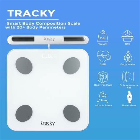Tracky Advance Body Composition Scale with 8 Electrodes