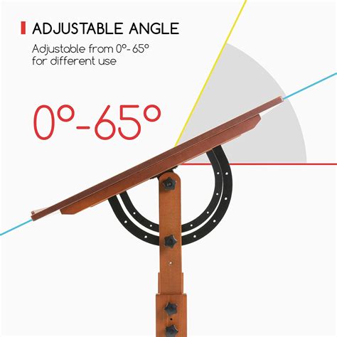 MEEDEN Extra Large Wood Drafting Table, Height India | Ubuy