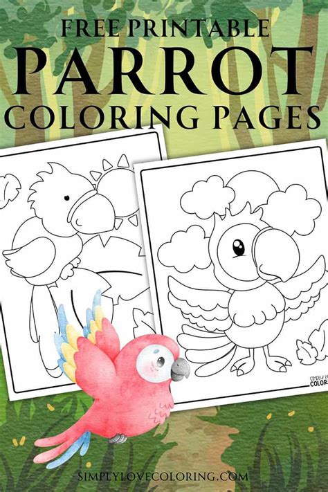 Image result for Parrot Coloring Pages