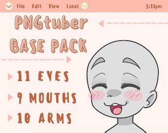 Pngtuber Base Pack DIGITAL DOWNLOAD - Etsy India