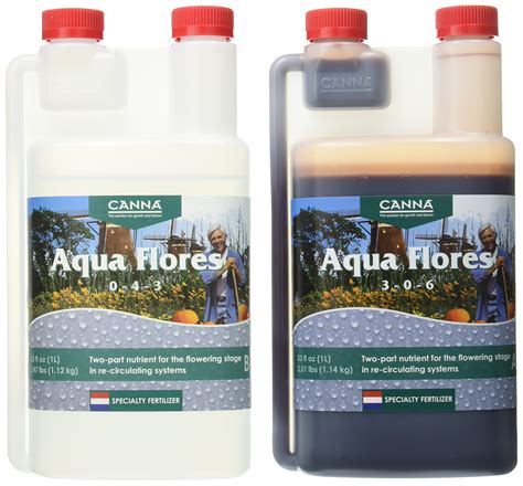 Cannaaqua Flores A And B 1l Hydroponic Flowering Plant Nutrients ...