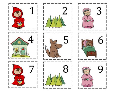 Little Red Riding Hood Story Printable