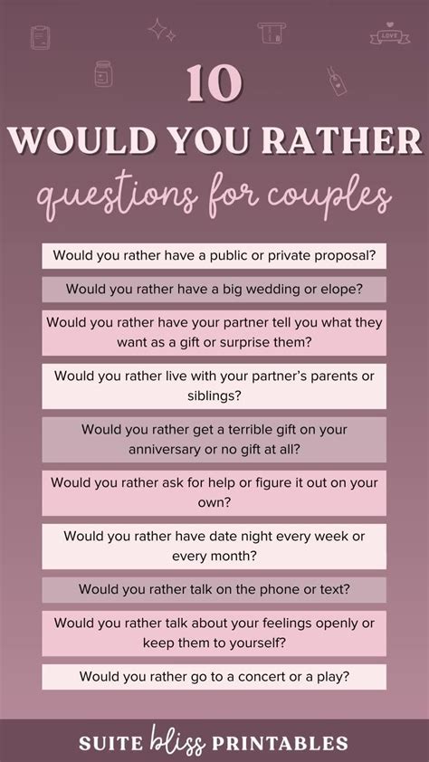 Best 12 80 Fun Would You Rather Questions For Couples – Artofit