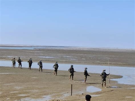Indo-Pak. Even in the desolate Creek area on the border the Jabans go ...