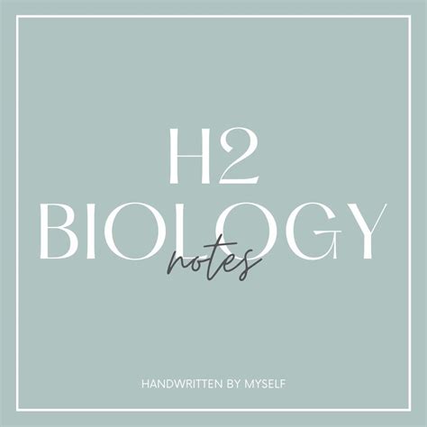 H2 Biology Notes, Hobbies & Toys, Books & Magazines, Assessment Books ...