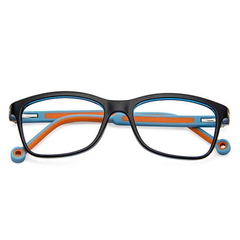 Buy Blue-Block Kids Computer Glasses: Blue Sky Blue Orange Full Rim ...