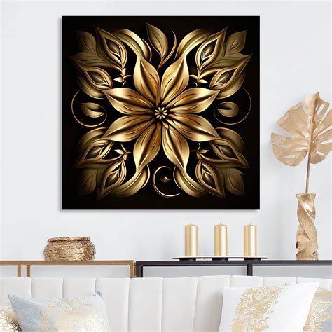Willa Arlo™ Interiors Aviana Golden Lily On Black IV - Floral Lily Canvas Wall Art | Wayfair - who was willa in theo of golden