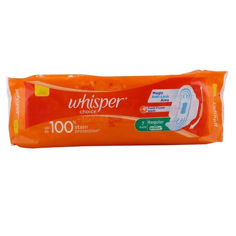 Buy Whisper Choice Sanitary Napkins Ultra with Wings -Pack of 7 Pads ...