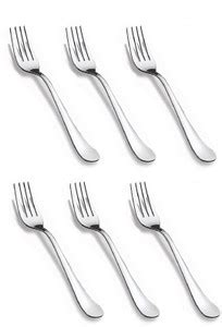 Indian Cloud Fork Spoon fruits / noodles Spoons pack of 6 Stainless ...
