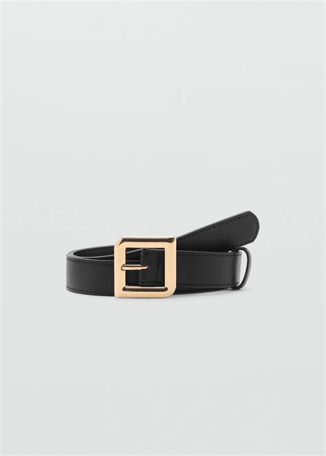 Square buckle belt - Women | MANGO USA