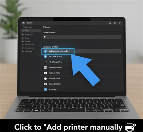 Add Printer Manually 的图像结果