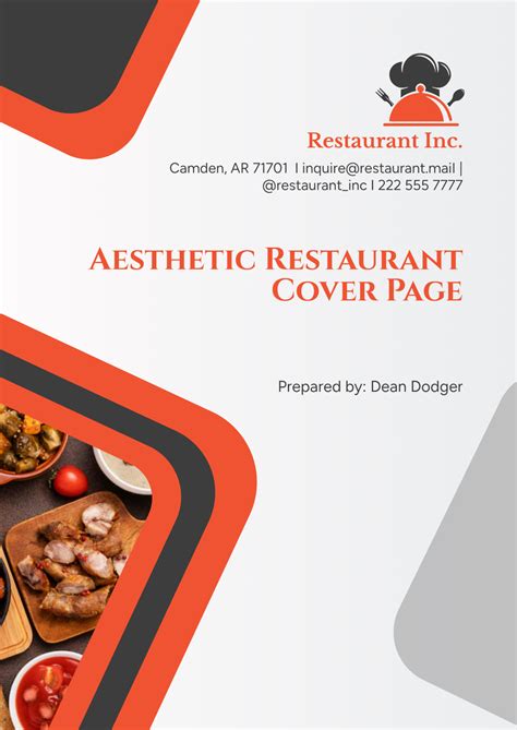 Restaurant Business Plan Cover Page 的图像结果