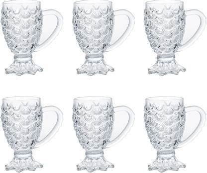ARTEN (Pack of 6) Wine Beer Mug Whisky Vodka Scotch Cocktails Mocktails ...